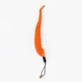 Testina di ricambio arancione per gatto giocattolo bruco soffice con corda e campanello. - 22x1,5 cm / Bruco Arancione