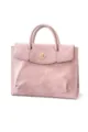 Bolso de mano profesional rosa para portátil, elegante bolso de trabajo para mujer. - Talla grande 39.5*27*6 / Rosa Mediano