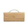 Woven shoulder bag beige handbag elegant crossbody bag chic baguette purse stylish bag - Champagne Gold
