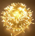 Warme weiße LED Lichterkette für Weihnachtsbaum Dekoration und stimmungsvolle Beleuchtung. - 5M Batteriemodell (Batterien Nicht Enthalten) / LED-Warmweiß-Lichterkette