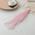 Pink artificial pampas grass faux feather flower for home wedding decor floral arrangement. - Bearded Peacock Grass - Light Pink