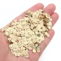 4mm Flat Round Gold Sequins PVC Paillettes Loose Craft DIY Hand Sewn Garment Accessories - Laser Gold