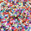 Πούλιες επίπεδες στρογγυλές PVC 4mm πολύχρωμες χειροτεχνίας αξεσουάρ ρούχων DIY - Τυχαία Μικτά Χρώματα