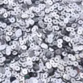 Πούλιες PVC Επίπεδες Στρογγυλές 4mm Ασημένιες Χύδην για Χειροτεχνία Ραπτική Αξεσουάρ Ρούχων - Ασημί