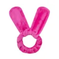 Pink plush bunny ear hair band soft cute makeup headband cute cute accessory daily use sweet style - Bag Packaging / Rose Red