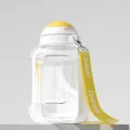 Portable 1000ml pet water bottle with strap, perfect for outdoor walking and traveling dogs. - [Chubby Style] White Small - 1000ml / Suitable for Cats and Dogs