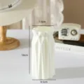 Modern white plastic geometric flower vase home decor hydroponic desktop ornament - 3501 Zhiqiao