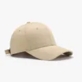 Khakifarbene Baumwoll Baseballcap Verstellbare Einfarbige Sonnenschutz Kappe Herren - Einheitsgröße / Khaki