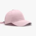 Einfarbige rosa Baumwoll-Baseballkappe mit verstellbarem Riemen für Sport und Freizeit. - Einheitsgröße / Fleischrosa