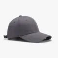 Dunkelgraue Baumwoll Baseballcap mit verstellbarer Schnalle, atmungsaktiv, vielseitiger Outdoor Hut. - Einheitsgröße / Dunkelgrau