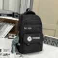 Maуро Ανδρικό Casual Σακίδιο Πλάτης Μεγάλης Χωρητικότητας Σχολική Τσάντα Μοντέρνος - Μαύρο + Γκρι Μενταγιόν Βατράχου