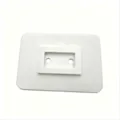RV awning support footpad detail view for heavy stabilizer base and camping accessories - 8.5x11.8cm / White