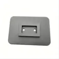 Replacement RV awning support foot pad base plate for heavy stabilizer camping accessories - 8.5x11.8cm / Black