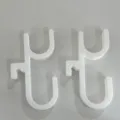 3D Printed Car Umbrella Hook Trunk Organizer Universal Hanging Mount White 2Pcs Accessory - Double Hook / White