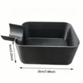 Schwarze Kunststoff Wasserschale für Waschmaschine universelle Leckage Auffangwanne - LG Abflussschale / 19x8cm / Schwarz