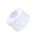 White fluffy face washing wristbands, absorbent wrist sweatbands for skincare and makeup. - 2 Pcs/Set / White