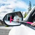 Einziehbarer Autospiegel Scheibenwischer aus Edelstahl Teleskop-Glasreiniger Werkzeug - OPP-Beutel / Orange