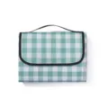 Wasserdichte Outdoor Picknickmatte Faltbare Campingdecke Strandmatte fuer den Park - 90*150cm / Grünes Schachbrett