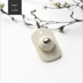 Roulette adhésive mini roulement à billes pour boîte de rangement poubelle, variante blanche. - Style Perle / Lot de 4