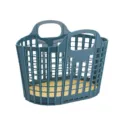 Panier a linge pliable en plastique bac de rangement portable pour vetements jouets maison - Bleu-Jaune