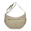 Japanische minimalistische große Nylon Umhängetasche für Damen, lässige Hobo Schultertasche. - Khaki
