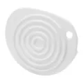 Mini handheld plastic washboard for laundry, portable washing board with hanging hole white. - White