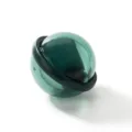 Reusable planet lint roller for clothes, portable sticky hair remover tool in dark green color. - 1 Piece / Luxury Green