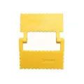 Yellow plastic adjustable sewing edge locking tool with 5mm spacing for DIY leather craft - 5mm Pack / Yellow