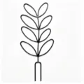 Metal leaf plant trellis garden support stake for climbing potted plants outdoor use - Leaf Style