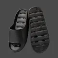Schwarze rutschfeste Badeschuhe, schnelltrocknende Hausschuhe mit Drainage für Alltag. - 40-41 / Schwarz