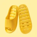 Gelbe Badezimmerschuhe, rutschfeste schnelltrocknende Hausschuhe für Damen und Herren. - 36-37 / Gelb