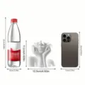 Creative human face pen holder desktop storage organizer, white PP material, size chart view. - Propped Face Pen Holder / White