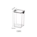 Boite de conservation des aliments transparente etanche 1300ml pot de cuisine pratique - 1300ML
