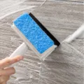 Multifunktionaler 2-in-1 Fensterputzer Abzieher mit Schwamm für Glas und Fliesen - Reinigungsbürste