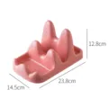 Rosa Kunststoff Küchen Topfdeckel und Spatel Aufbewahrungsregal Abtropf-Organizer 23cm - Barbie-Rosa