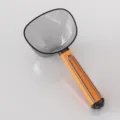 Pratique cuillère mesure de cuisine en plastique avec clip et long manche pour riz - Orange