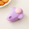 Portable cartoon airplane bag sealer, USB rechargeable heat sealing tool for food snacks. - Purple