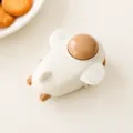 Cute cartoon airplane mini bag sealer, USB rechargeable magnetic snack food sealing machine - Off White