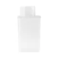 Boîte de stockage de riz en plastique transparent pot étanche avec couvercle doseur. - Emballage en vrac / Blanc