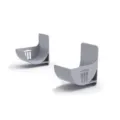 Grey punch-free plastic storage bracket wall mount holder for garbage bags kitchen roll 2pcs - 2 Pcs/Set / Gray