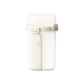 Tasse à salade double couche portable avec couvercle, contenant plastique beige verrouillable. - Blanc Lait