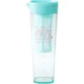 Carafe à eau froide en plastique avec filtre, joli motif de lapin transparent - Vert menthe