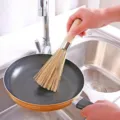 Natural bamboo pot brush with long handle, eco-friendly kitchen dish washing cleaning tool. - Bamboo Brushes