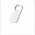 White magnetic bottle opener for fridge, durable and compact metal beer cap opener tool 45x99mm - White