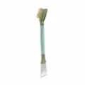 Brosse de nettoyage de cuisine 3 en 1 avec grattoir, outil double embout pour cuisinière. - Sac OPP / Vert