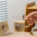 Glas-Milchbecher mit niedlichem Einhorn-Design und klarer Skala, hitzebeständig. - 401-500ml / Blaues Pony