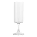 Bicchiere cilindrico trasparente con alto stelo per succo, elegante tazza cocktail. - Medio (170 ml)