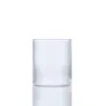Klares geripptes Glas fuer Wasser Kaffee Saft Tee, minimalistisches modernes Trinkglas. - 301-400ml / Gerader Streifen Becher (Ohne Griff)