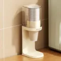 Wandmontierter Einweg-Papierbecher-Spender Wasserspender Becherhalter für Küche Zuhause - Tischmodell / S / Beige
