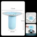 Silicone floor drain core anti-odor strainer plug universal plug-and-play bathroom accessory - Blue